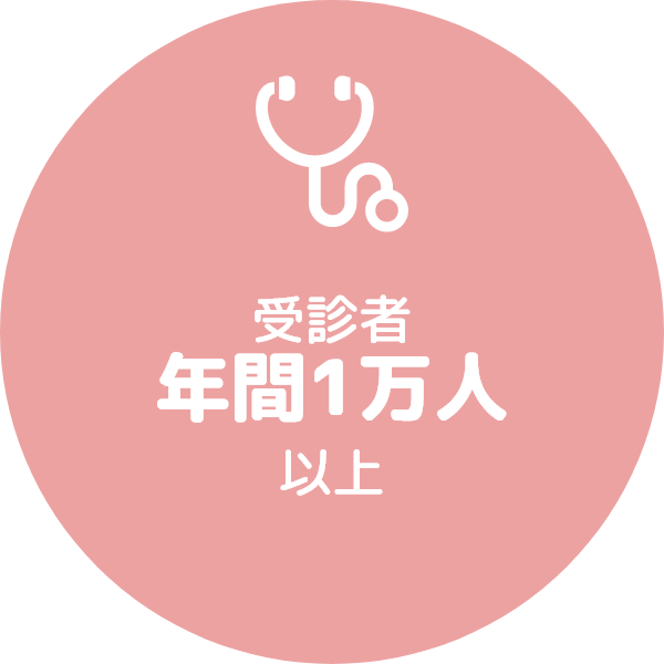 受診者年間1万人以上